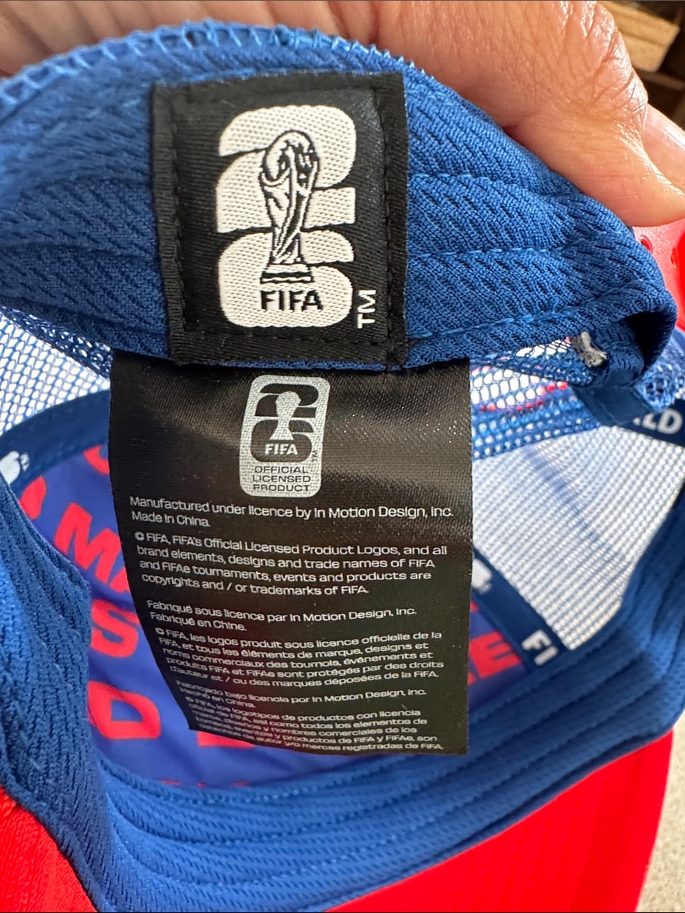 Patriotic FIFA 2026 CAN MEX USA Futbol Soccer Trucker Hat - Picture 8 of 8